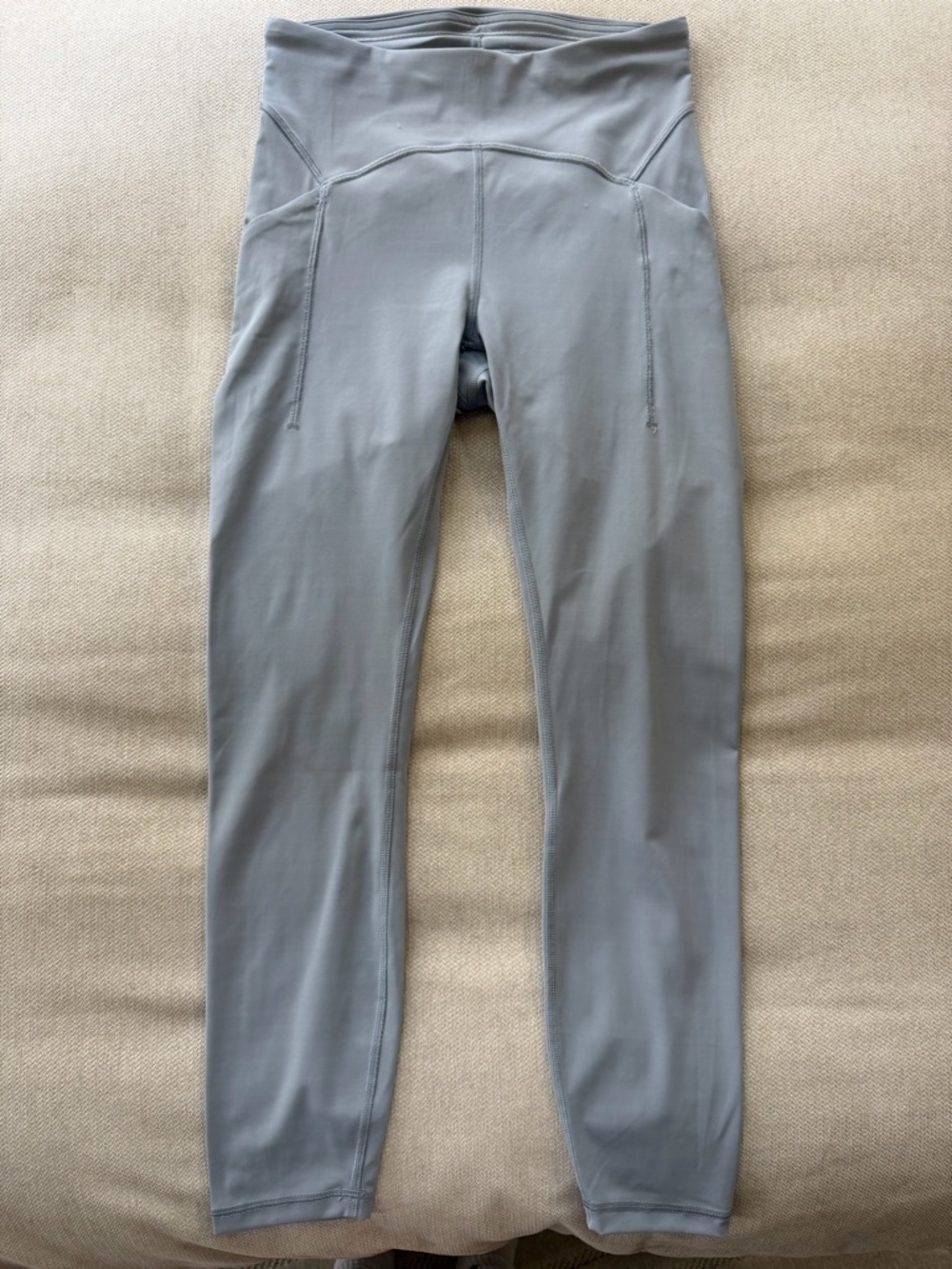 Light Gray High-Waist Lululemon Leggings